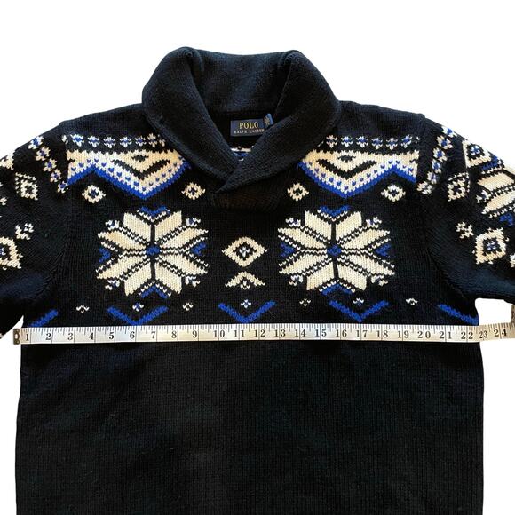 Ralph Lauren Mens Sweater XL Designer Luxury Ski Nordic Chunky Holiday Gift - Picture 5 of 8